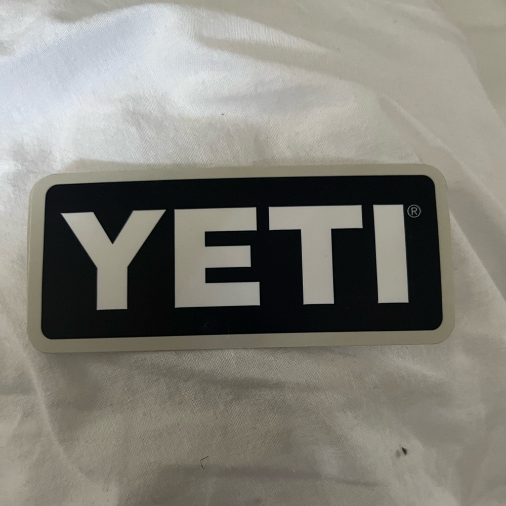 2 YETI stickers